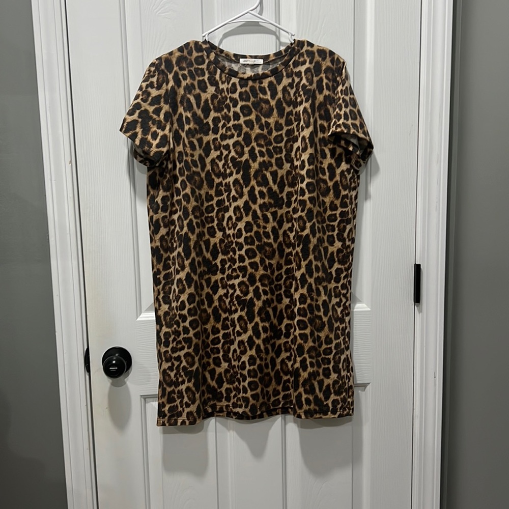 Cheetah T Shirt Dress